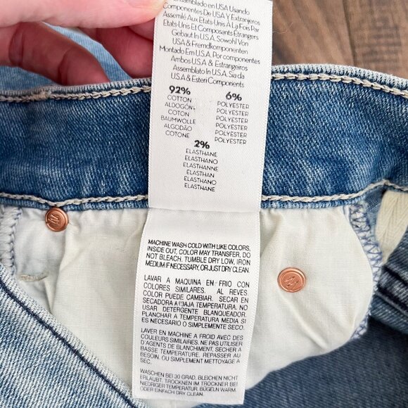 Mother The Super Stunner Ankle Jean in When Sparks Fly High Rise Size 26 Blue - Picture 9 of 16